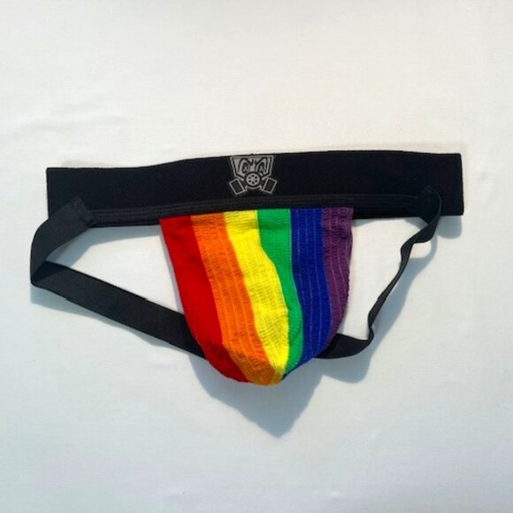 FORT TROFF Size "S" PRIDE MVP Athletic Supporter- Black/Gray/White - Jock - Picture 5 of 10